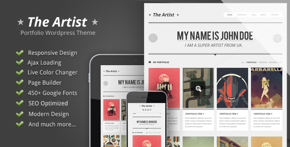 The Artist - Clean Responsive Portfolio WordPress Logo